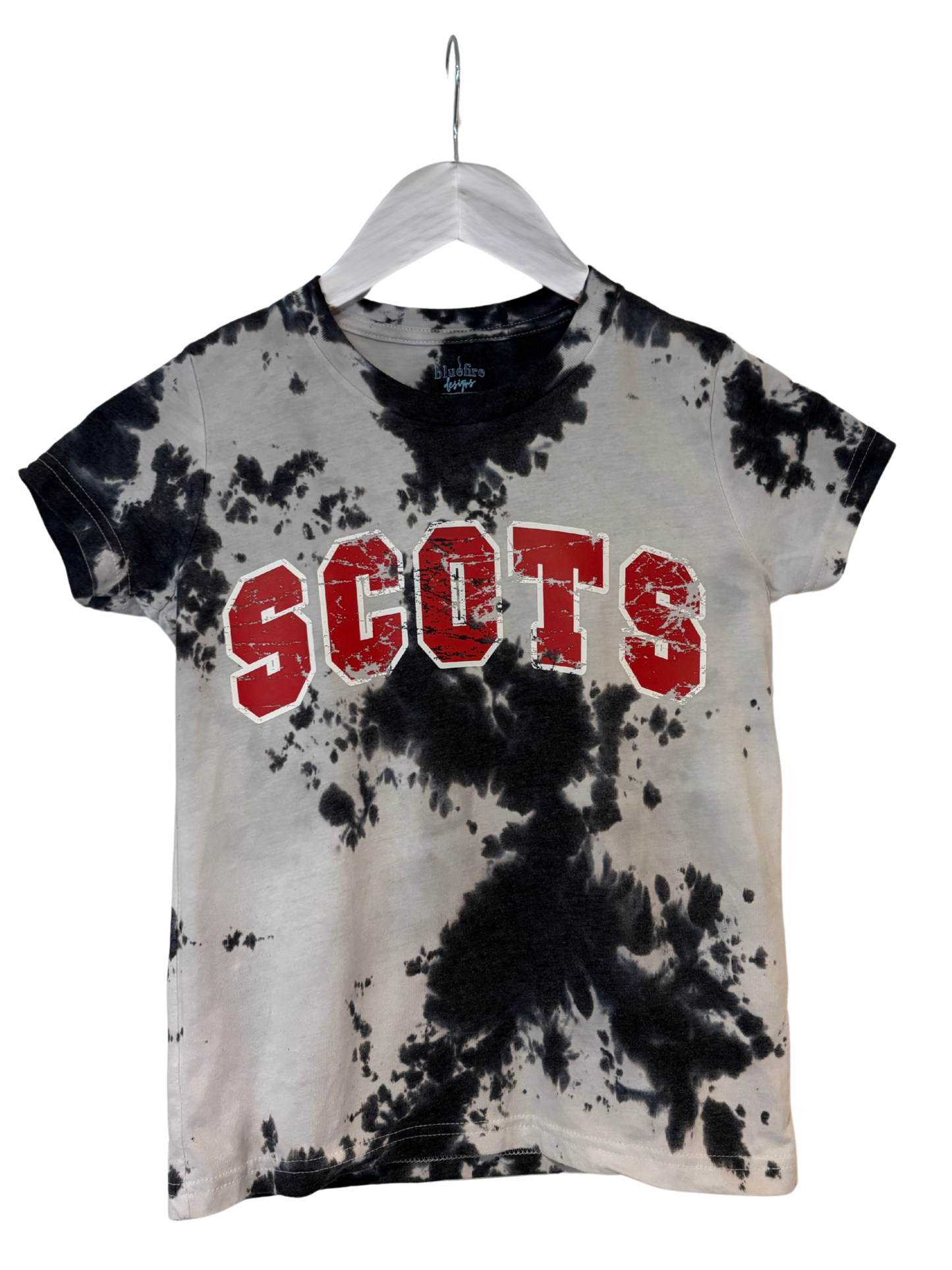 Scots Black Tie Dye Tee