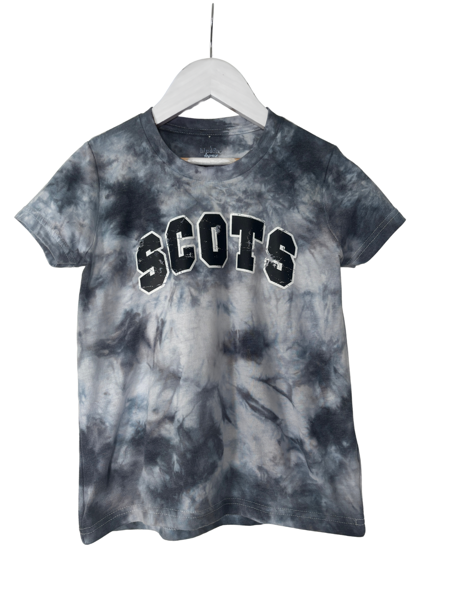 Scots Black Tie Dye Tee