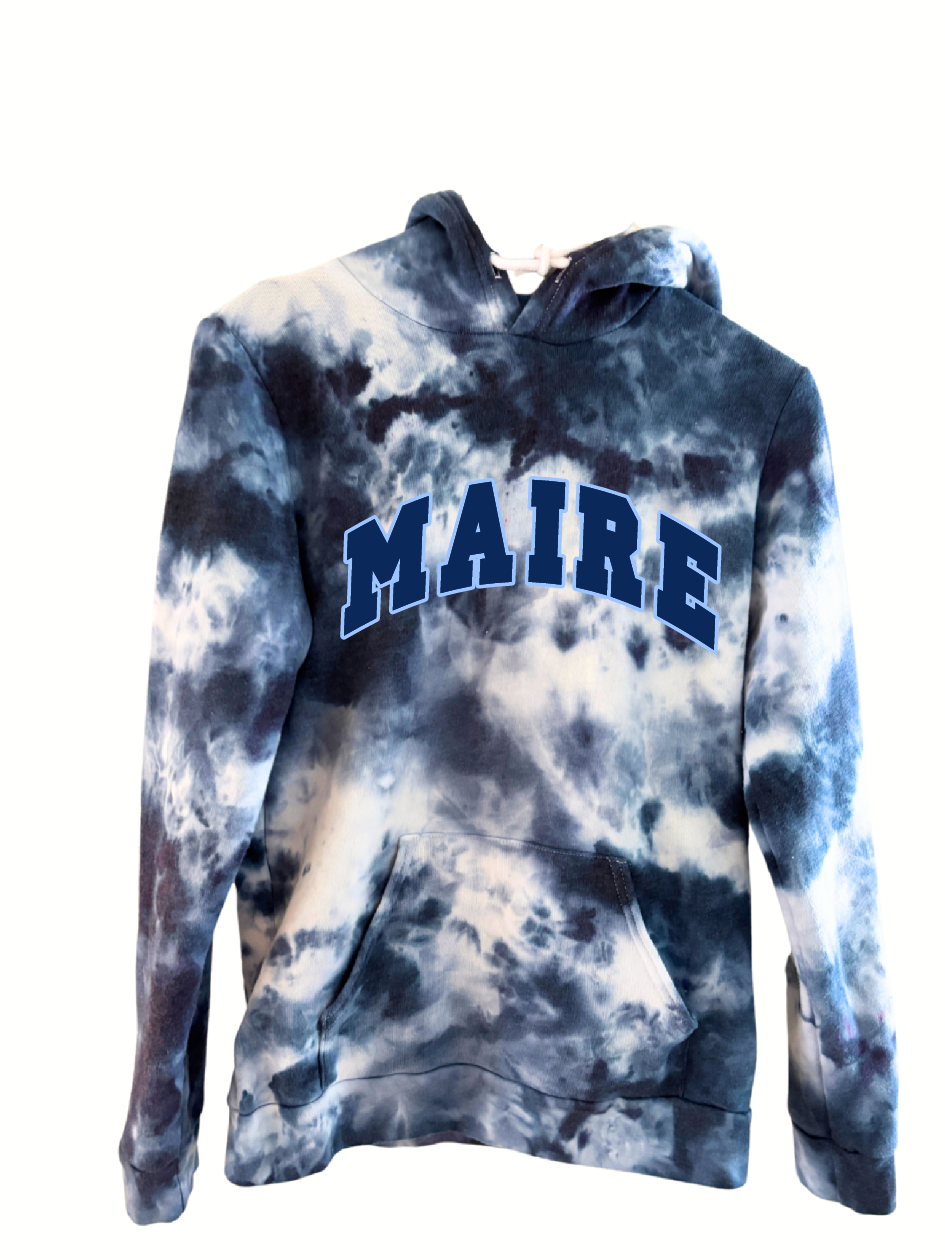 Maire Premium Fleece Tie Dye Hoodie