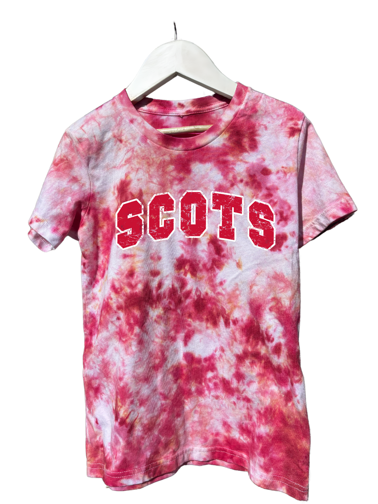 Scots Red Tie Dye Tee