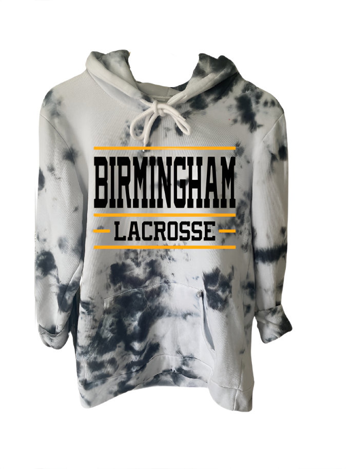 BHAM LAX Throwback Premium Tie Dye Hoodie
