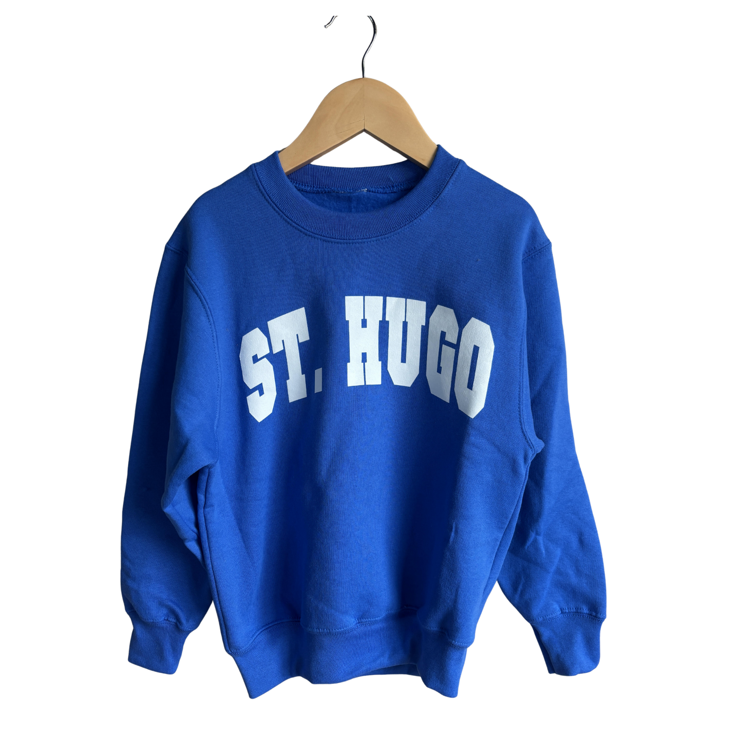 St. Hugo Youth Royal Blue Crewneck Sweatshirt
