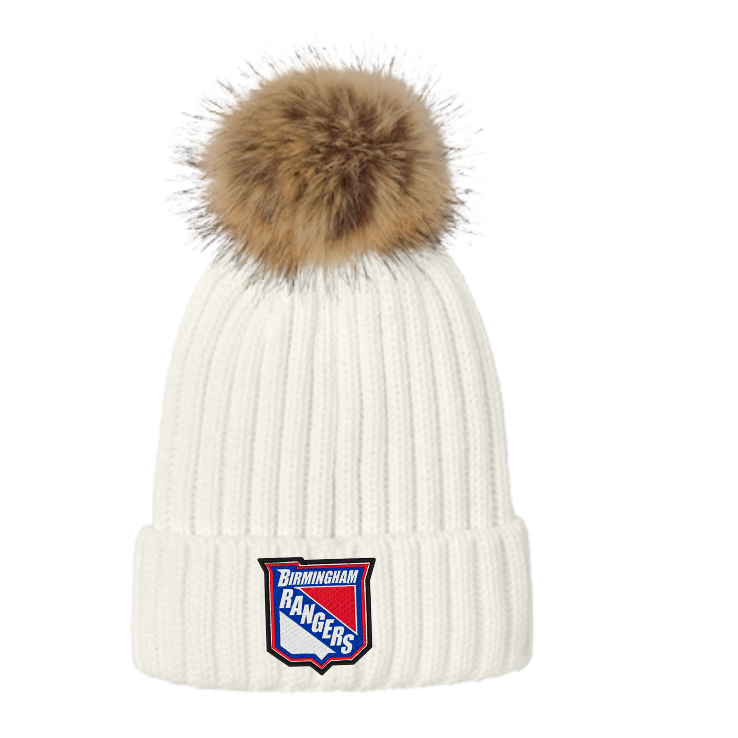 Ranger White Pom-Pom Hat